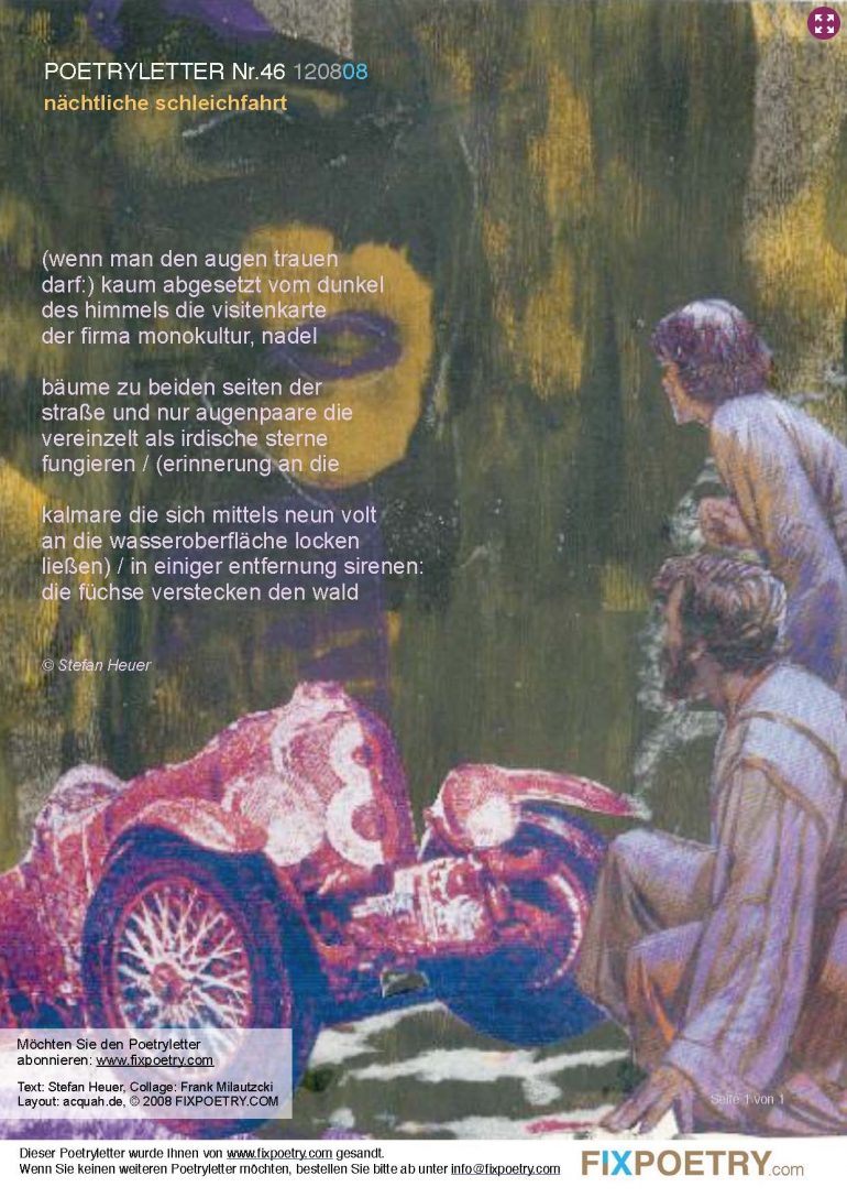 Poetryletter 46, Stefan Heuer, Frank Milautzcki