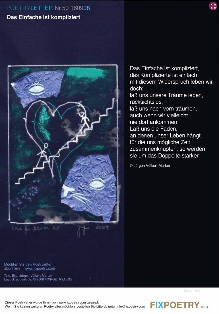 Poetryletter 50, Jürgen Völkert-Marten