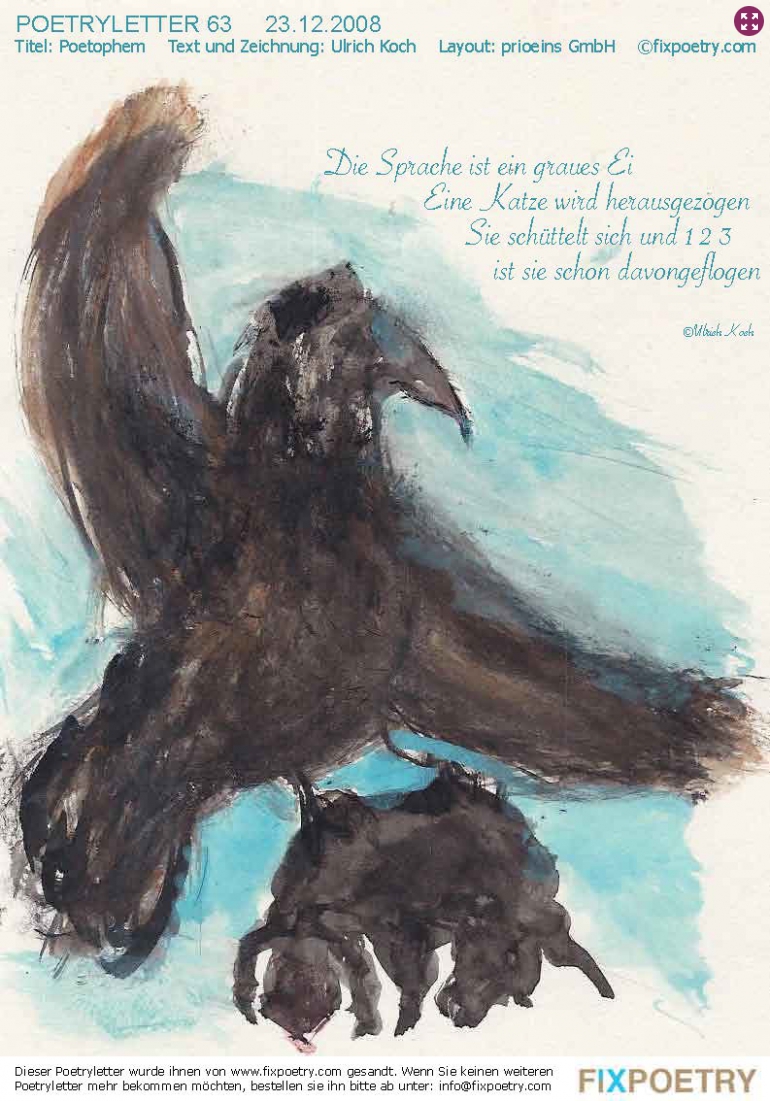 Poetryletter 63, Ulrich Koch, Korinna Feierabend