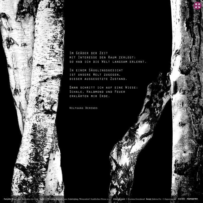 Poetryletter 229, Wolfgang Berends, Korinna Feierabend