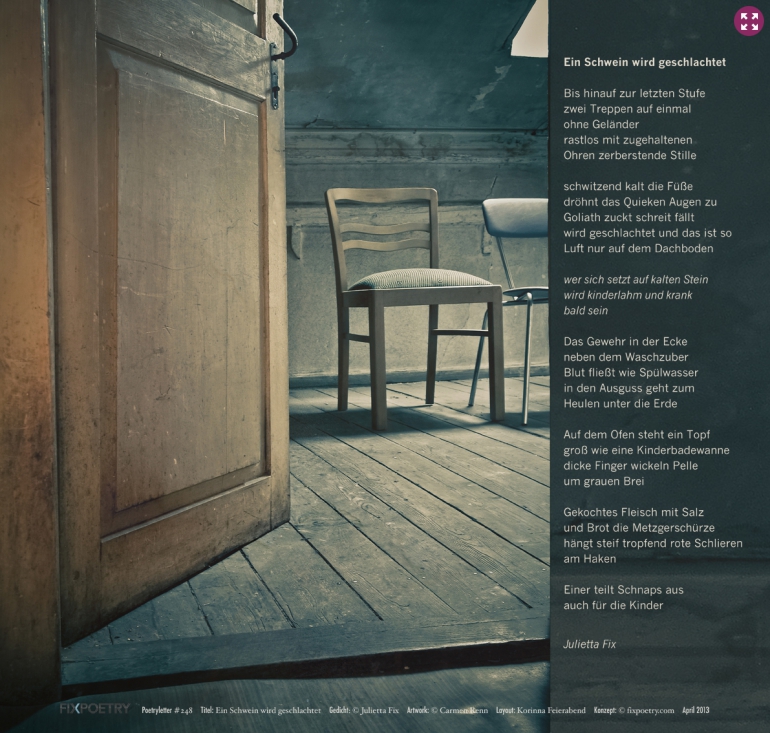 Poetryletter 248, Julietta Fix, Carmen Renn, Korinna Feierabend