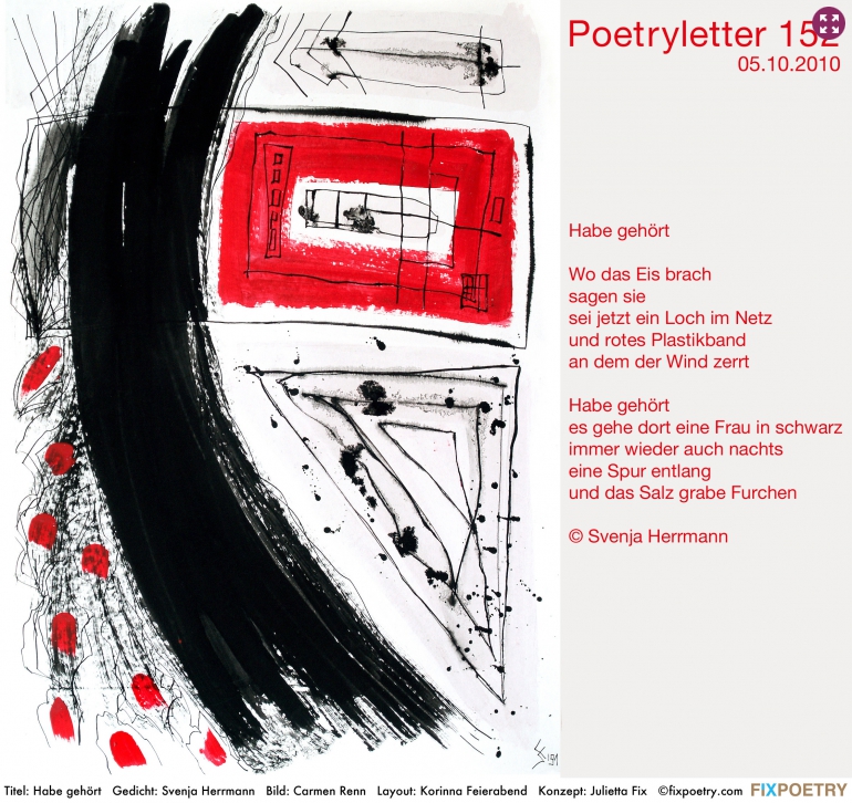Poetryletter 152, Svenja Herrmann, Carmen Renn, Korinna Feierabend