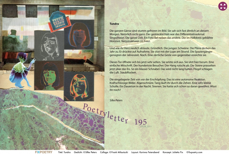Poetryletter 195, Silke Peters, Frank Milautzcki, Korinna Feierabend