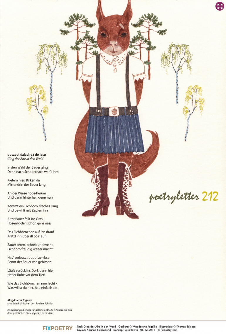 Poetryletter 212, Magdalena Jagelke, Thomas Schiese, Korinna Feierabend