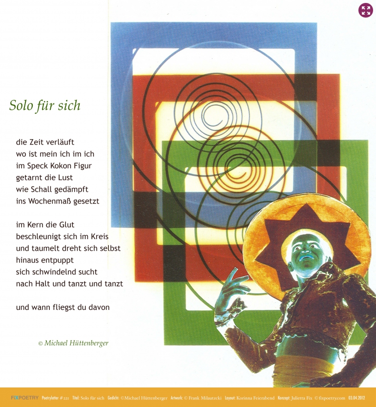 Poetryletter 221, Michael Hüttenberger, Frank Milautzcki, Korinna Feierabend