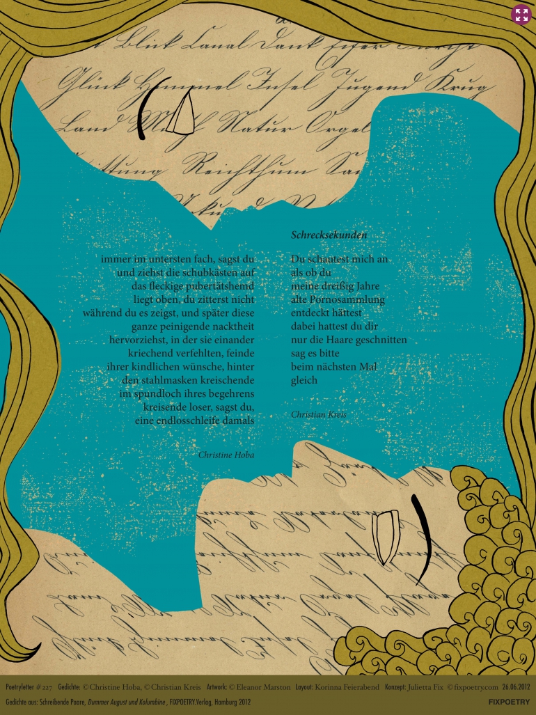 Poetryletter 227, Christine Hoba, Christian Kreis, Eleanor Marston