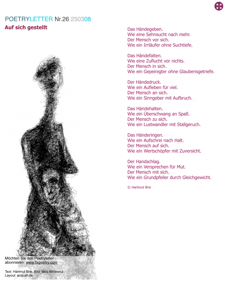 Poetryletter 26, Hartmut Brie, Miro Niklewicz