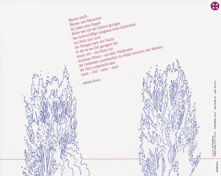 Poetryletter 277, Monika Koncz, Thomas Schiese