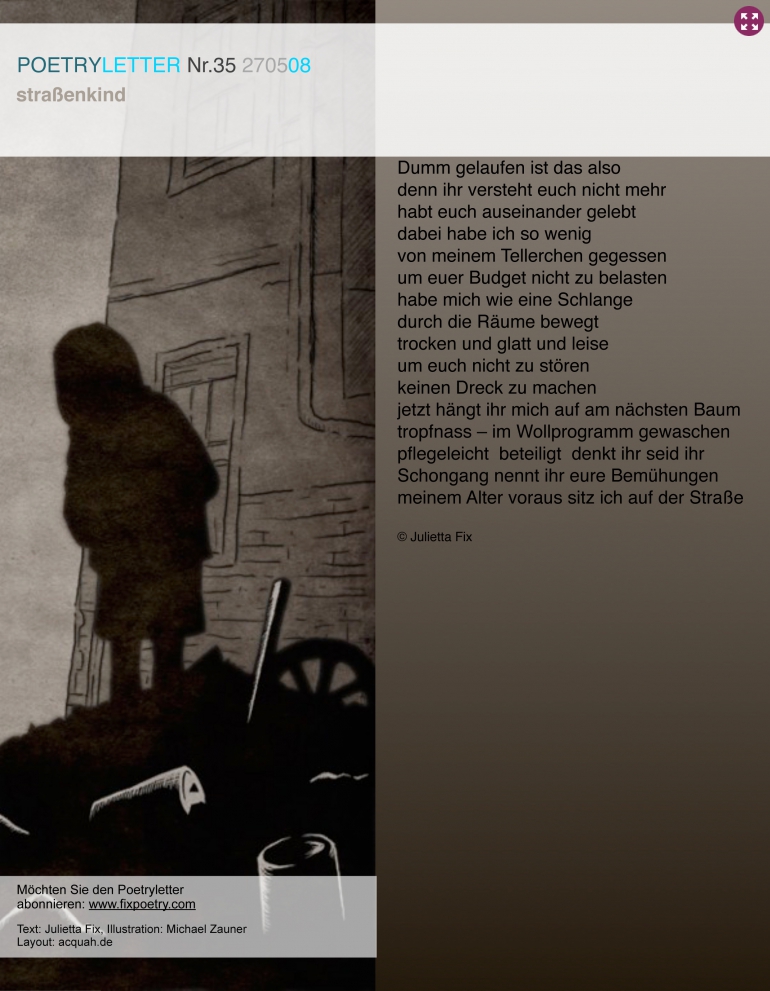 Poetryletter 35, Julietta Fix, Michael Zauner