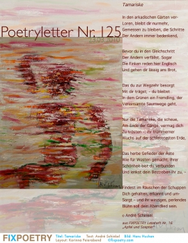 Poetryletter 125, André Schinkel, Hans Hushan, Korinna Feierabend