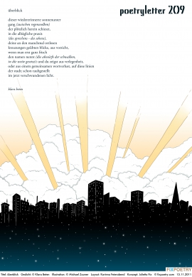Poetryletter 209, Klara Beten, Michael Zauner, Korinna Feierabend