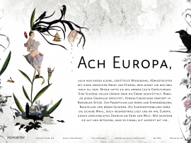 Ach Europa, Nora Bossong,Cindy Schmid,Poetryletter 274