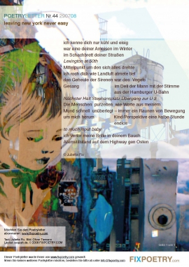 Poetryletter 44, Julietta Fix, Oliver Tiemann