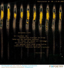 Poetryletter 80, Julietta Fix, Frank Milautzcki, Korinna Feierabend