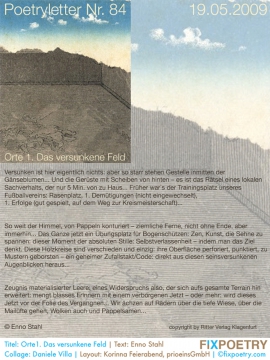 Poetryletter 84, Enno Stahl, Daniele Villa, Korinna Feierabend