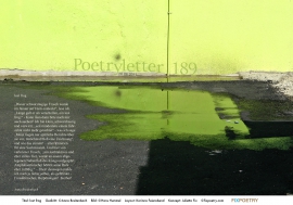 Poetryletter 189, Anna Breitenbach, Hans Hummel, Korinna Feierabend