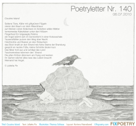 Poetryletter 140, Julietta Fix, Thomas Schiese, Korinna Feierabend
