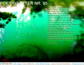 Poetryletter 95, Julietta Fix, Sabine Georg, Korinna Feierabend