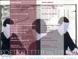 Poetryletter 119, Axel Karner, Frank Milautzcki, Korinna Feierabend
