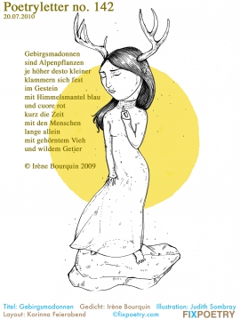 Poetryletter 142, Irene Bourquin, Judith Sombray, Korinna Feierabend