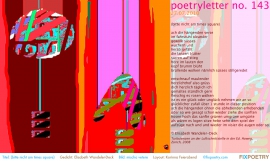 Poetryletter 143, Elisabeth Wandeler-Deck, Mischa Vetere, Korinna Feierabend