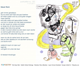 Poetryletter 165, Herbert Hindringer, Petrus Akkordeon, Korinna Feierabend