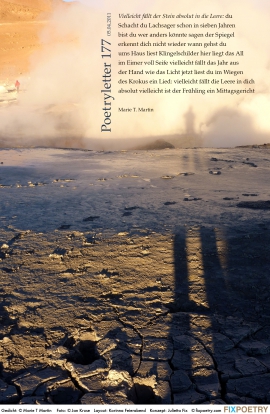 Poetryletter 177, Marie T. Martin, Jan Kruse, Korinna Feierabend