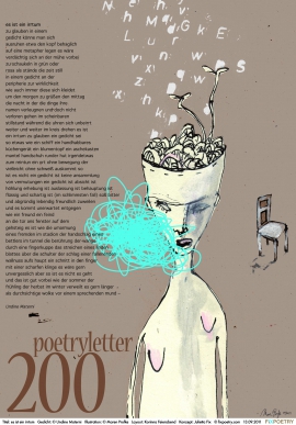 Poetryletter 200, Undine Materni, Maren Profke, Korinna Feierabend