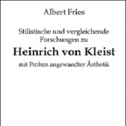 Stilistische und vergleichende Forschungen zu Heinrich von Kleist