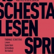 Lesen Sprechen Schreiben (Kritzeln),Thomas Schestag, Matthes & Seitz
