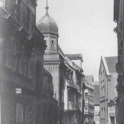 Die alte hallische Synagoge in der Kleinen Brauhausstraße (um 1900)