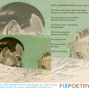 Poetryletter 78, Dieter Schlesak, Daniele Villa, Korinna Feierabend