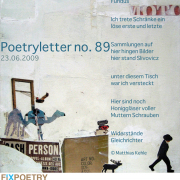 Poetryletter 89, Matthias Kehle, Isabel Reitemeyer, Korinna Feierabend