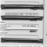 Poetryletter 186, Roman Israel, Viola Rühse, Korinna Feierabend