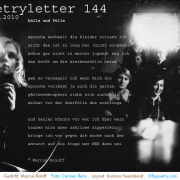Poetryletter 144, Marcus Roloff, Carmen Renn, Korinna Feierabend
