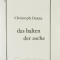 das halten der asche, danne, parasitenpresse 2014