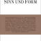 Sinn und Form 5/2016