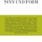 Sinn und Form Nr. 5