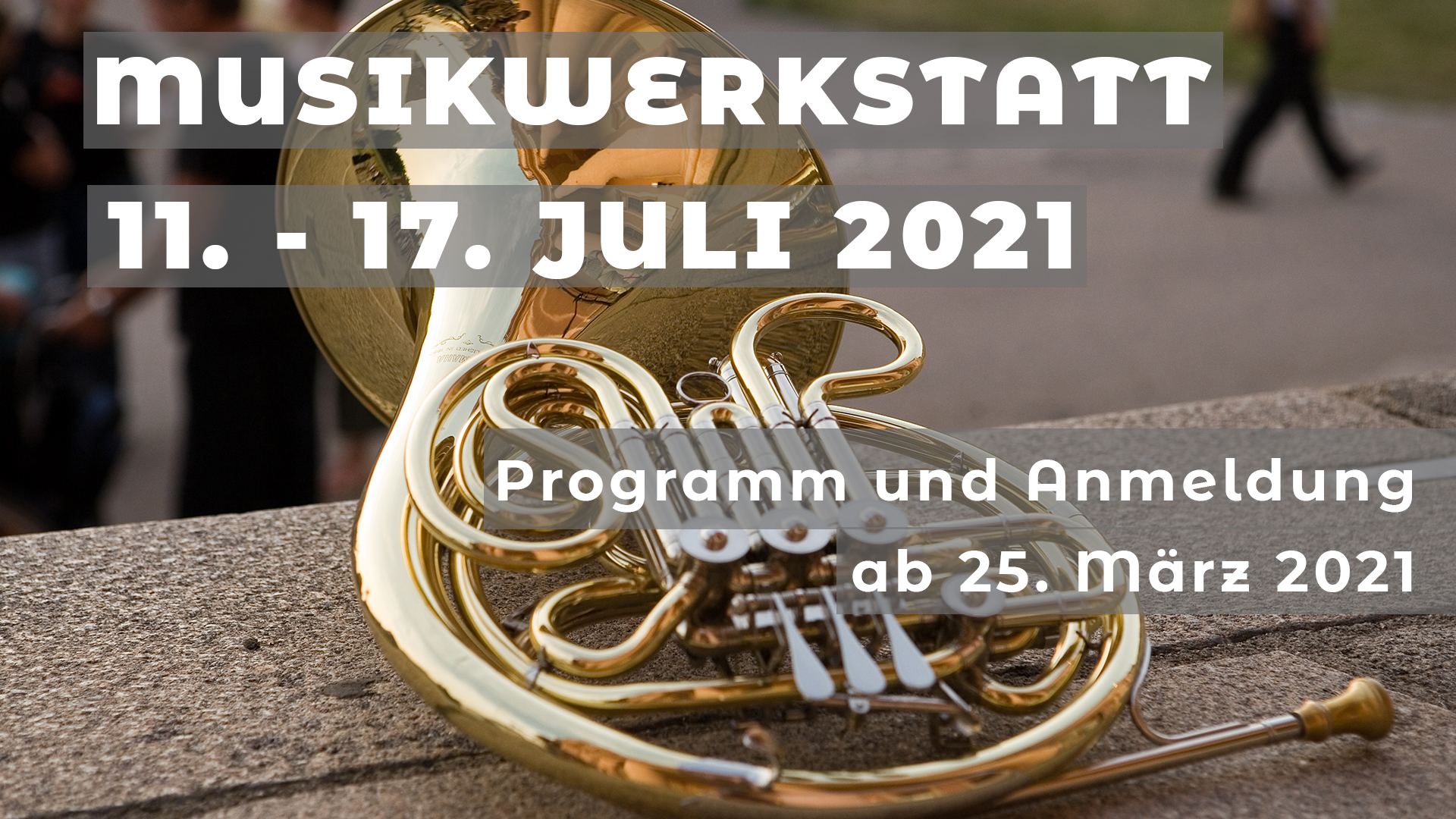 Auch die beliebte Musikwerkstatt wird selbstverständlich wieder – diesmal in etwas anderer Form - dabei sein.