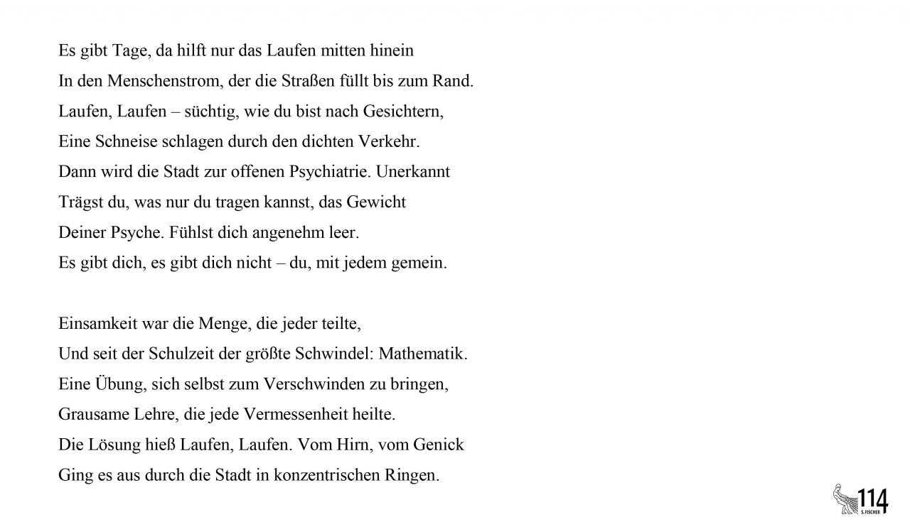 Durs Grünbein, PSYCHE LÄUFT