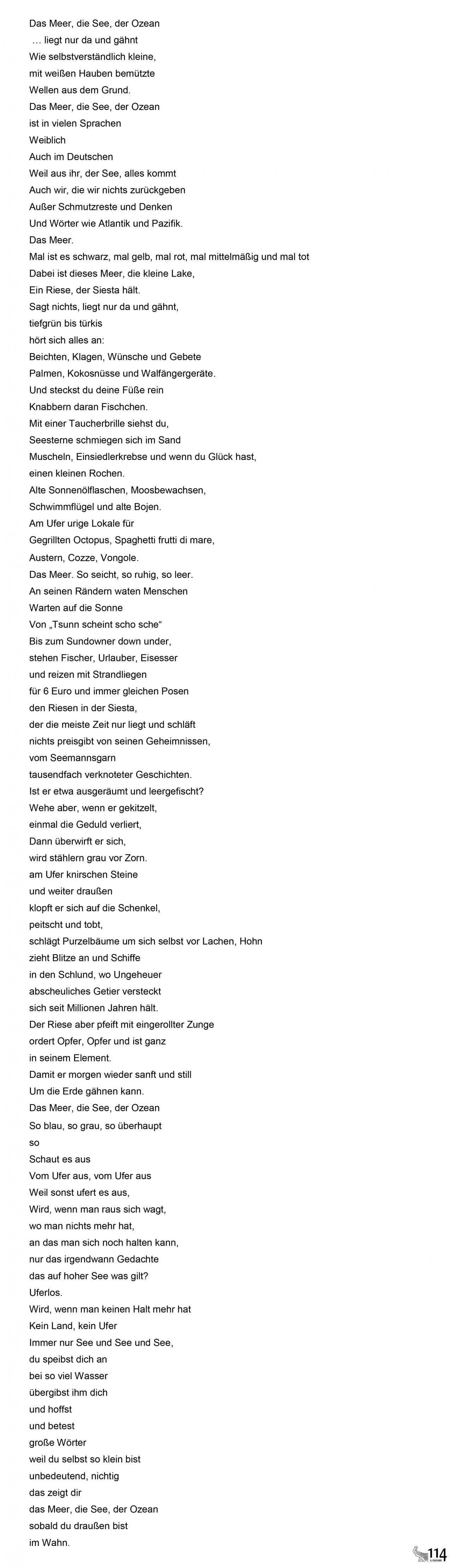 Franzobel, Das Meer