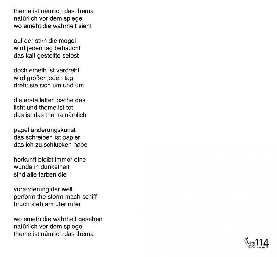 Michael Lentz, perform the storm