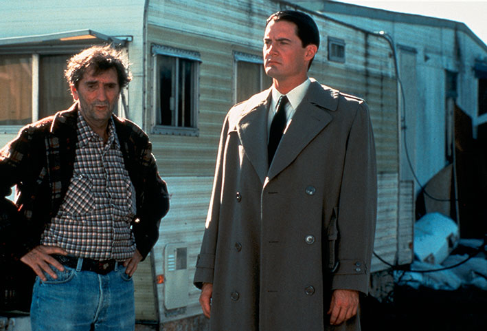 Harry Dean Stanton und Kyle MacLachlan in David Lynchs legendärer Serie »Twin Peaks«