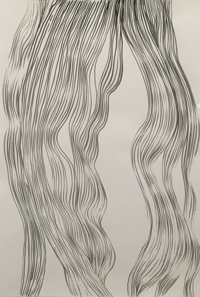Cajacob 2017 Evelina Cajacob: Ohne Titel, 2017. Tusche auf Papier, 59.4 x 42 cm
