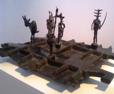 Schachspiel L’Echiquier (das Schachspiel), 1959, Bronze (Sammlung G. Richier) (Bild: Jeanine Pfenninger)
