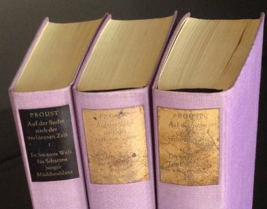 Proust Bücher Die etwas mitgenommene Proust-Ausgabe des Verfassers (Bild: Journal21.ch)
