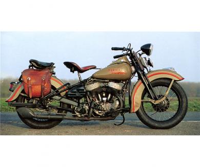 Motorrad_69 Diese Militärmaschine, für die Harley-Davidson 1939 den Zuschlag erhielt, wurde ein gefragtes Sammlerstück.