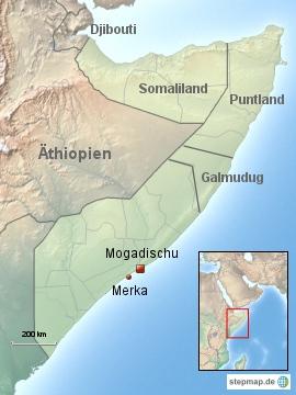 Somalia Somalia (Karte: stepmap.de/Journal21)