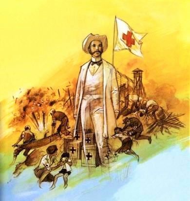 Schlacht bei Solferino 24. Juni 1859: Schlacht bei Solferino. Mit dabei ist der Genfer Henry Dunant. Er schreibt später das Buch „Eine Erinnerung an Solferino“. Unter dem Eindruck dieses Werkes entsteht das Rote Kreuz. In der Schlacht zwischen Truppen des Österreichischen Kaiserreichs einerseits und dem mit Napoleon III. verbündeten Königreich Sardinien anderseits werden über 30’000 Soldaten getötet oder verwundet. (Bild: Schweizerisches Rotes Kreuz)