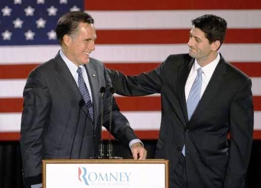 11. August 2012: Der republikanische Präsidentschaftskandidat Mitt Romney (links) bestimmt den 42-jährigen Paul Ryan zum Vizepräsidentschaftskandidaten. Bei den Wahlen am 6. November 2012 entfallen auf die beiden 47,2 Prozent der Stimmen und 206 Wahlmänner. Barack Obama und Joe Biden gewinnen mit 51,1 Prozent und 332 Wahlmännern. (Foto: Keystone/AP)